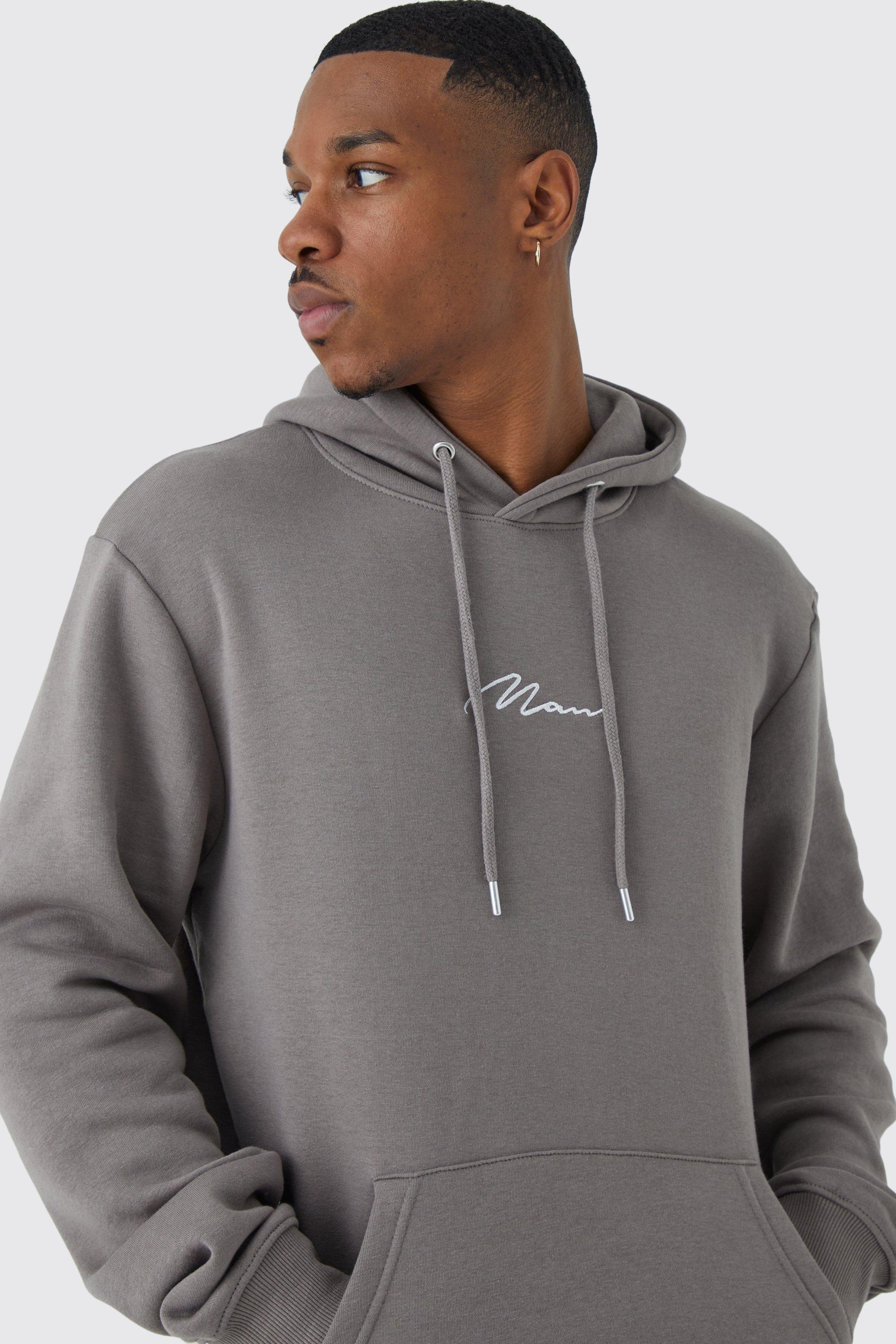 Oversized gray hoodie sale